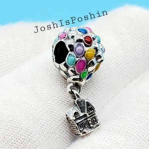 Sterling silver dangle house bracelet charm